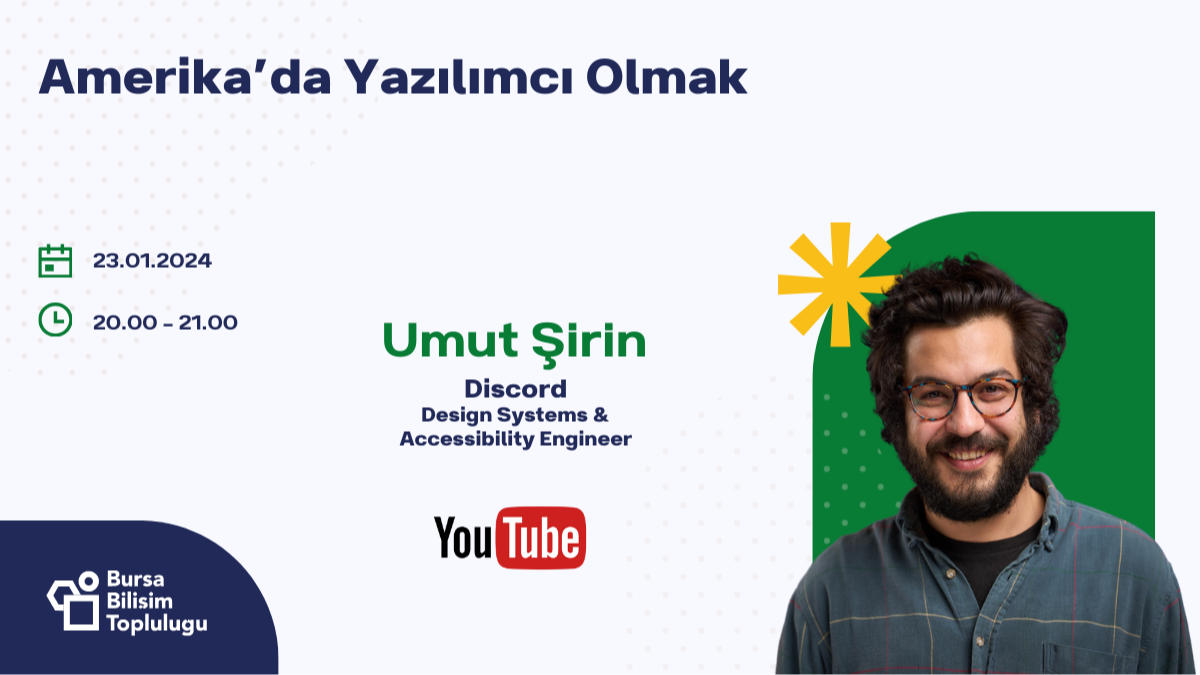 Amerika'da Yazılımcı Olmak ~ Umut Şirin